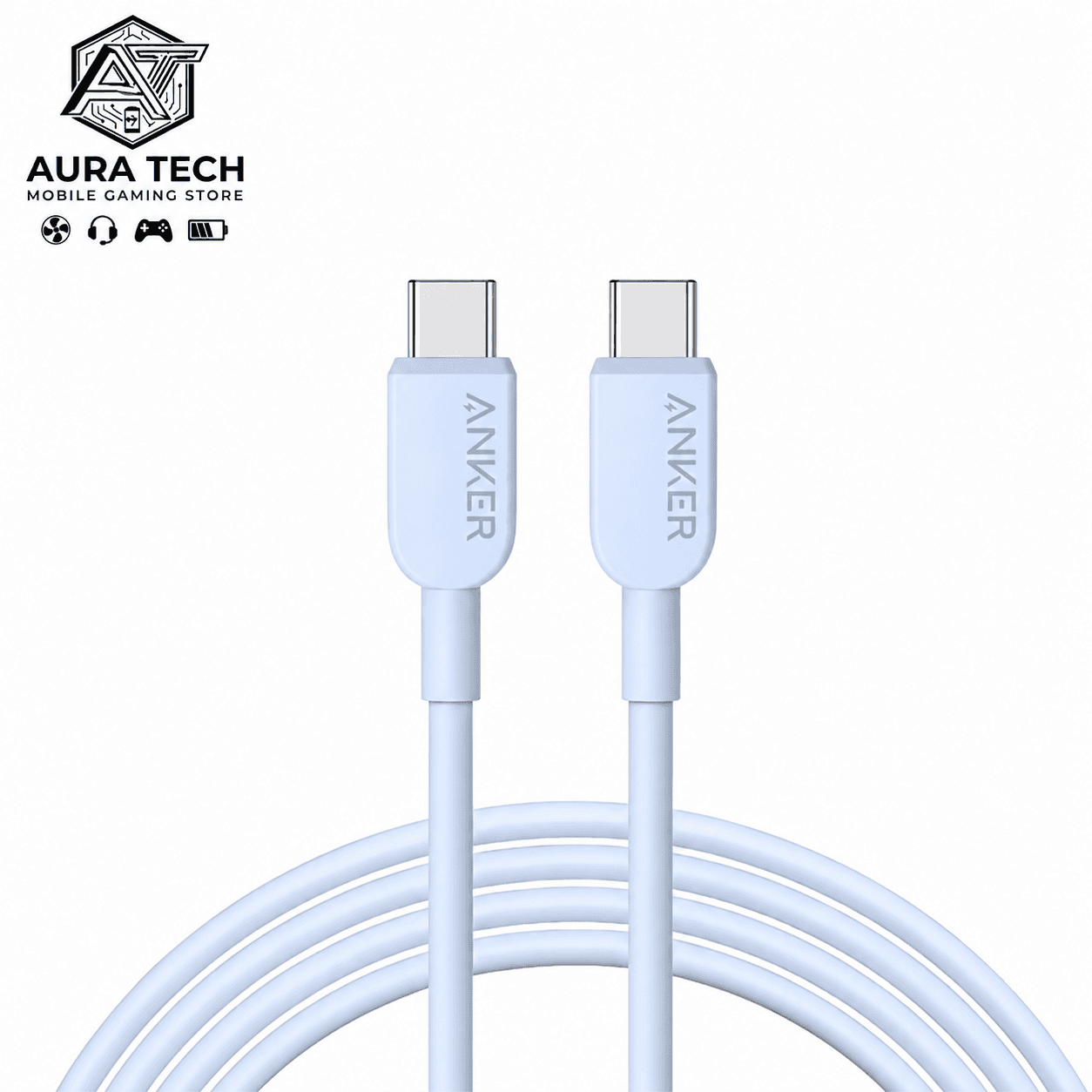 كابل شحن أنكر Anker الأصلي (Type-C إلى Type-C) السريع والمتين